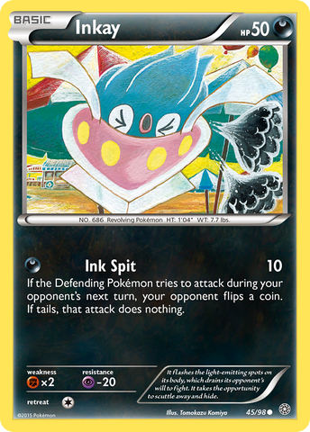 Inkay (45/98) [XY: Ancient Origins] - The Mythic Store | 24h Order Processing