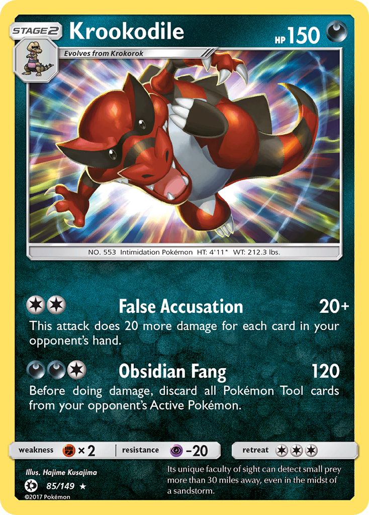 Krookodile (85/149) [Sun & Moon: Base Set] - The Mythic Store | 24h Order Processing