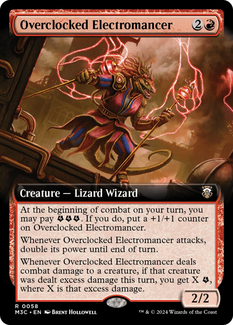 Overclocked Electromancer (Extended Art) [Modern Horizons 3 Commander] - The Mythic Store | 24h Order Processing