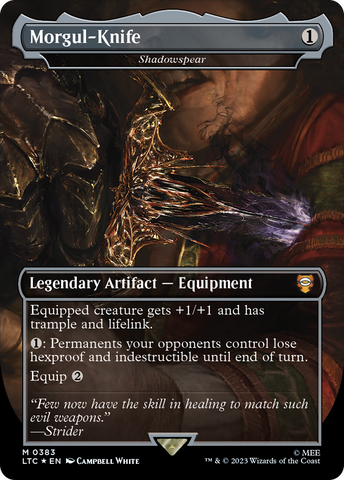 Morgul-Knife - Shadowspear (Surge Foil) [The Lord of the Rings: Tales of Middle-Earth Commander] - The Mythic Store | 24h Order Processing