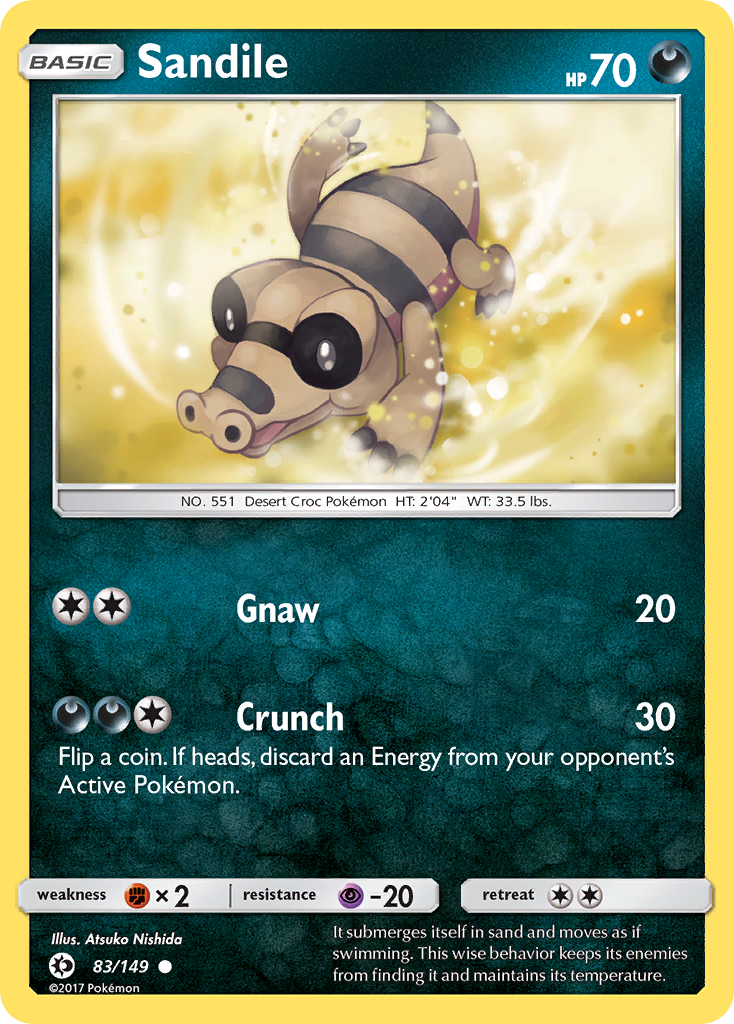 Sandile (83/149) [Sun & Moon: Base Set] - The Mythic Store | 24h Order Processing