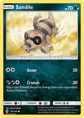 Sandile (83/149) [Sun & Moon: Base Set] - The Mythic Store | 24h Order Processing