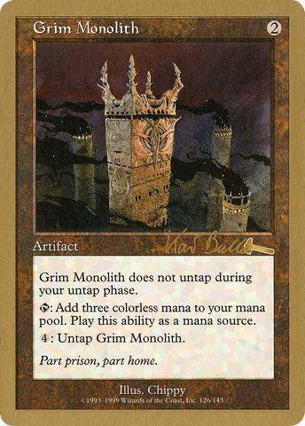 Grim Monolith (Kai Budde) [World Championship Decks 1999] - The Mythic Store | 24h Order Processing