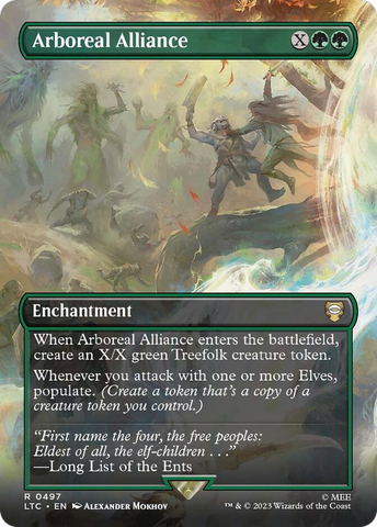 Arboreal Alliance (Borderless) [The Lord of the Rings: Tales of Middle-Earth Commander] - The Mythic Store | 24h Order Processing
