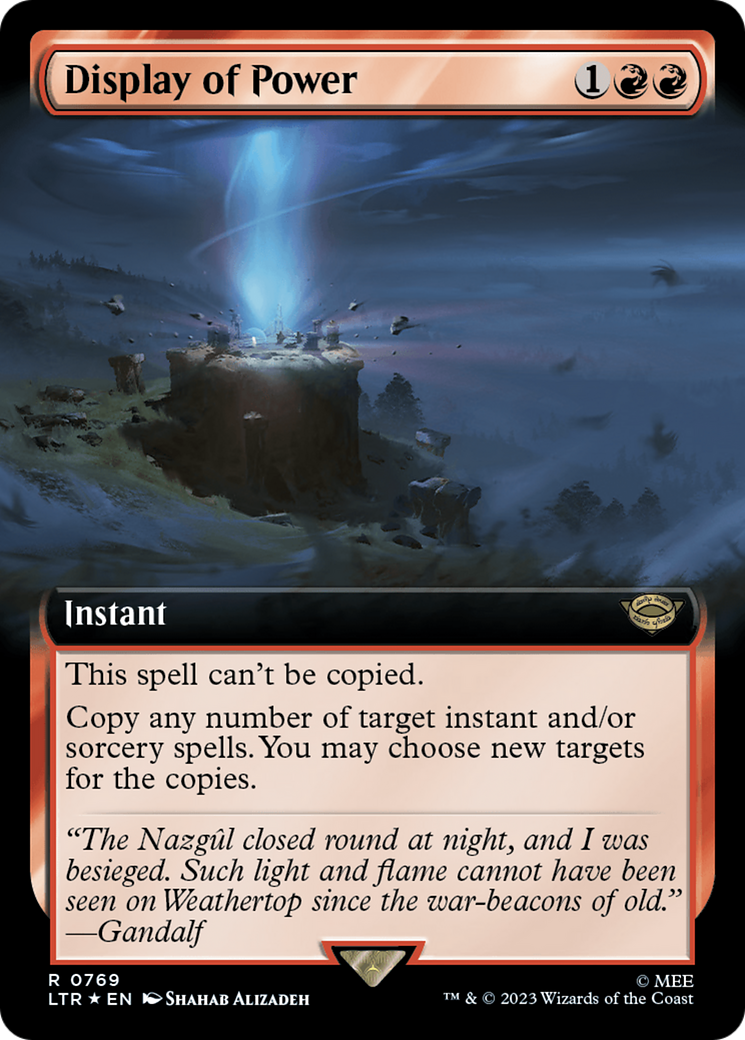 Display of Power (Extended Art) (Surge Foil) [The Lord of the Rings: Tales of Middle-Earth] - The Mythic Store | 24h Order Processing