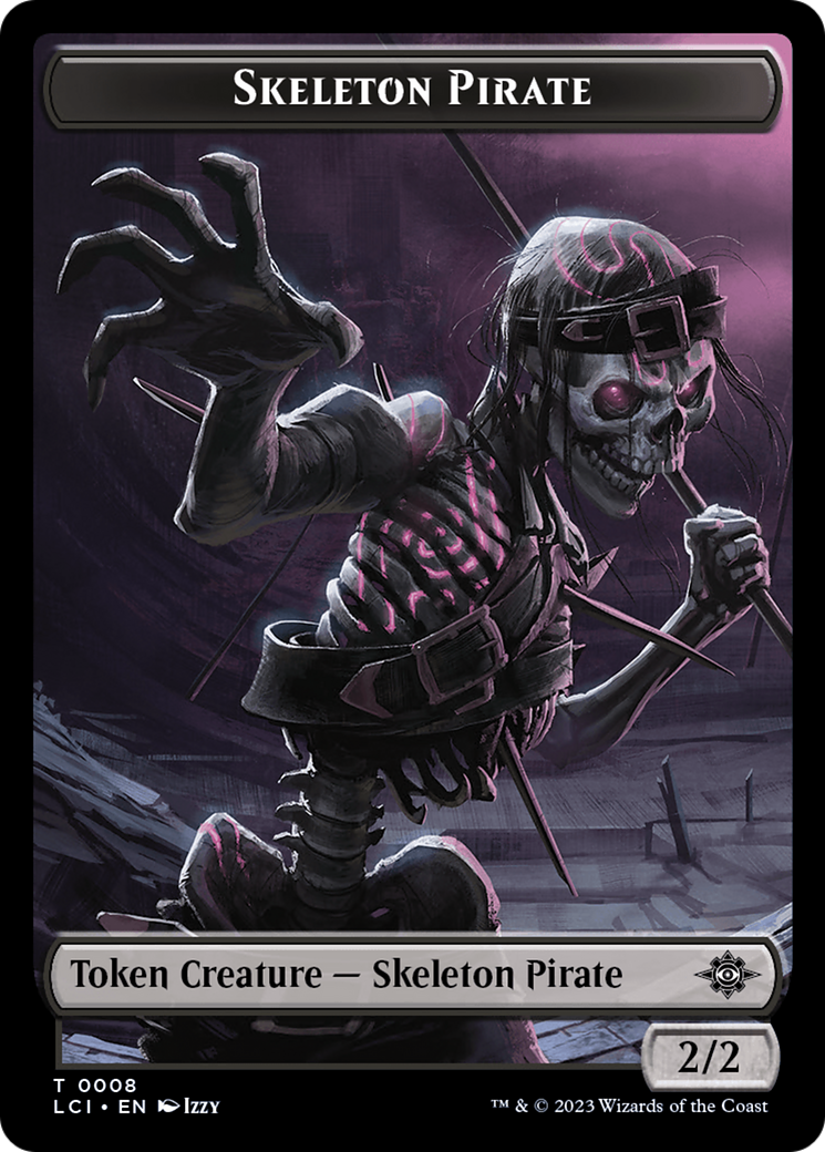 Copy // Skeleton Pirate Double-Sided Token [The Lost Caverns of Ixalan Commander Tokens] - The Mythic Store | 24h Order Processing