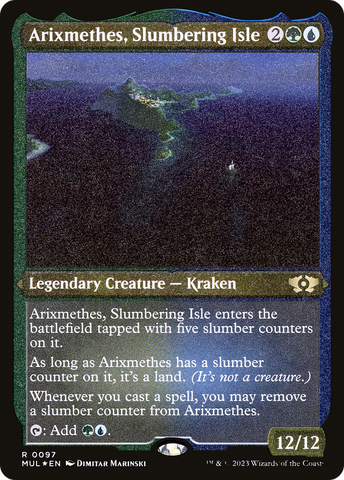 Arixmethes, Slumbering Isle (Foil Etched) [Multiverse Legends] - The Mythic Store | 24h Order Processing