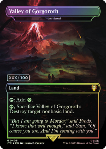 Valley of Gorgoroth - Wasteland (Serialized) [The Lord of the Rings: Tales of Middle-Earth Commander] - The Mythic Store | 24h Order Processing