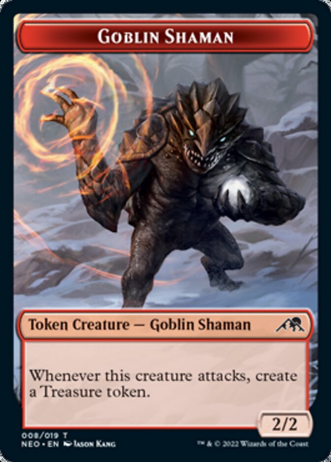 Samurai // Goblin Shaman Double-Sided Token [Kamigawa: Neon Dynasty Tokens] - The Mythic Store | 24h Order Processing
