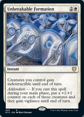 Unbreakable Formation [Innistrad: Midnight Hunt Commander] - The Mythic Store | 24h Order Processing