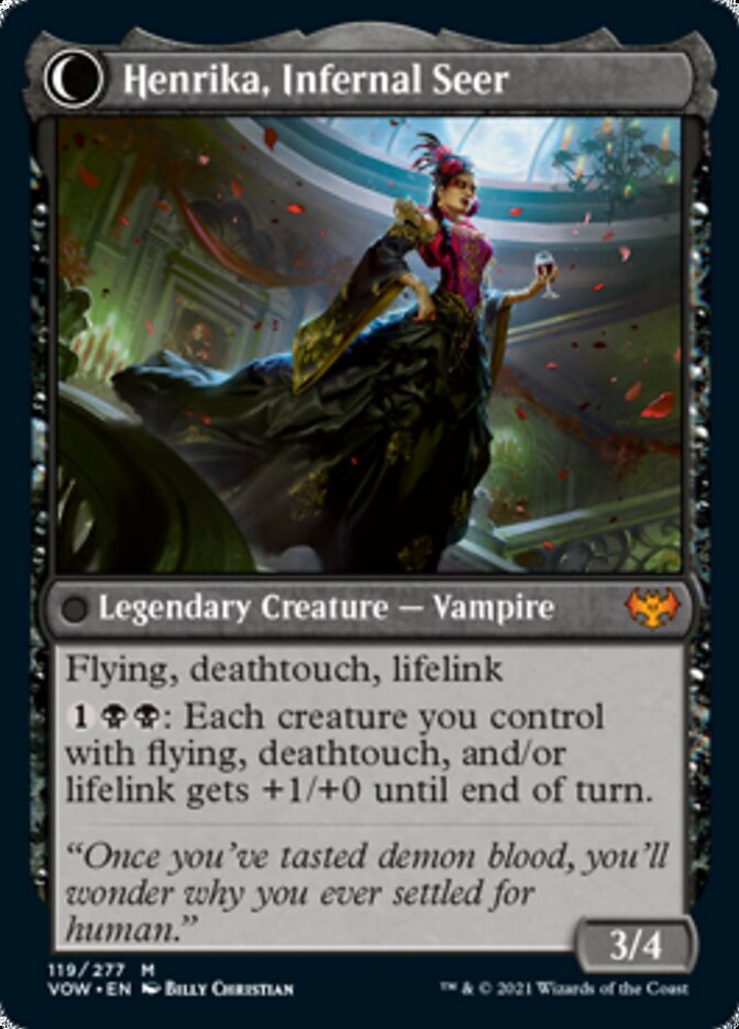 Henrika Domnathi // Henrika, Infernal Seer [Innistrad: Crimson Vow] - The Mythic Store | 24h Order Processing
