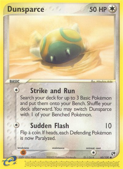 Dunsparce (60/100) [EX: Sandstorm] - The Mythic Store | 24h Order Processing