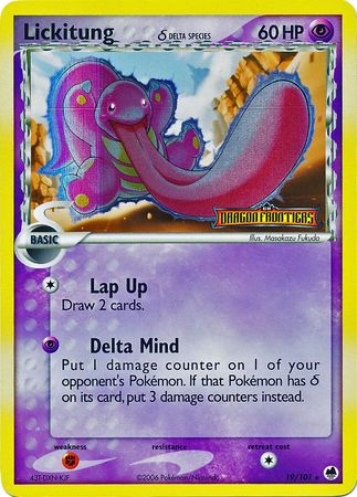 Lickitung (19/101) (Delta Species) (Stamped) [EX: Dragon Frontiers] - The Mythic Store | 24h Order Processing