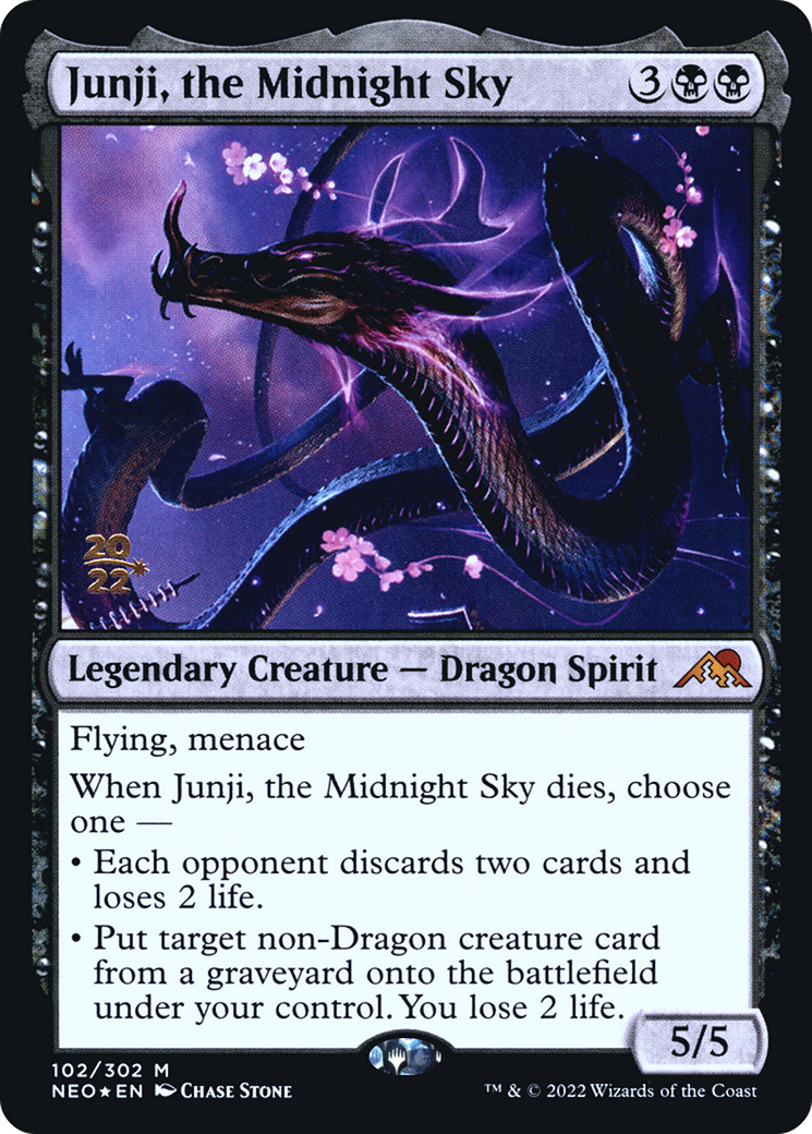 Junji, the Midnight Sky [Kamigawa: Neon Dynasty Prerelease Promos] - The Mythic Store | 24h Order Processing