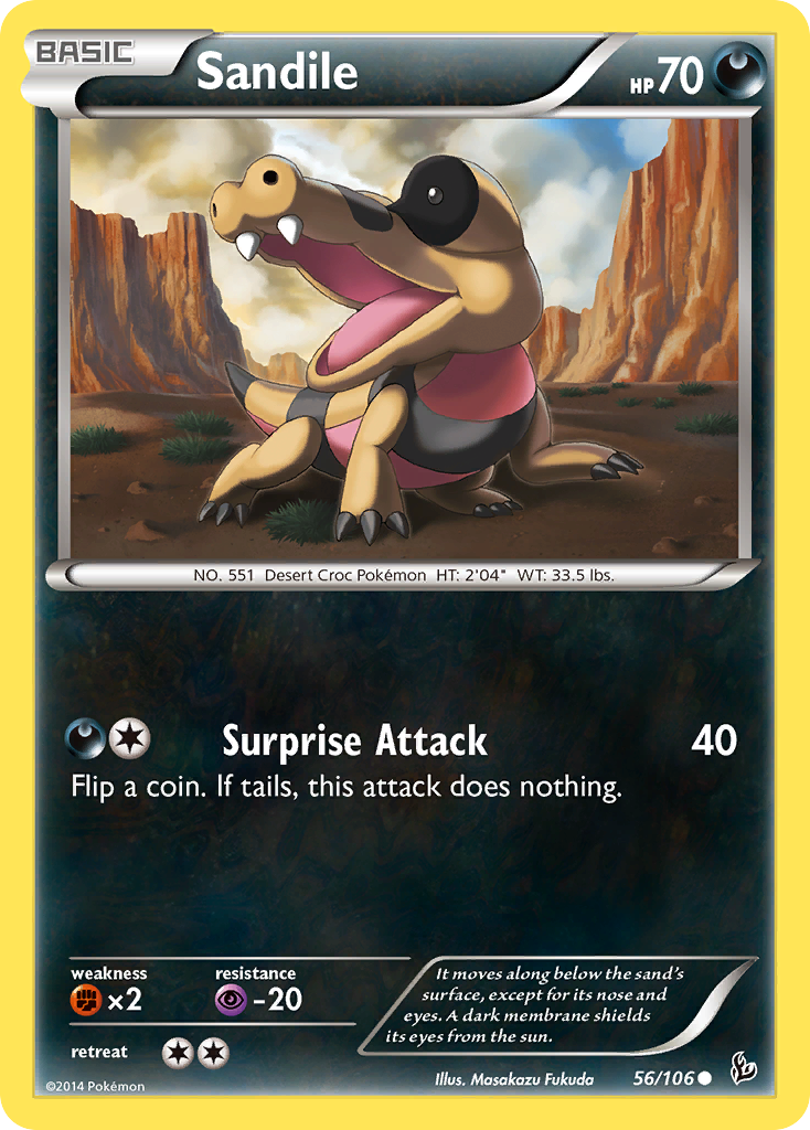 Sandile (56/106) [XY: Flashfire] - The Mythic Store | 24h Order Processing