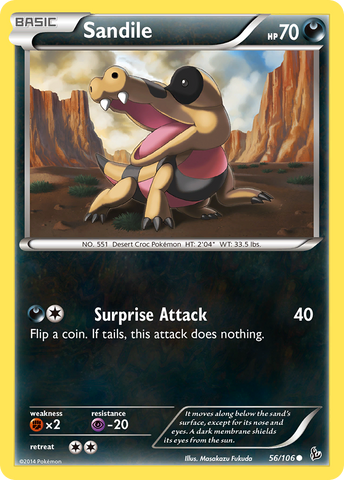 Sandile (56/106) [XY: Flashfire] - The Mythic Store | 24h Order Processing