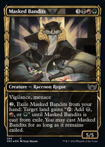 Masked Bandits (Showcase Golden Age Gilded Foil) [Streets of New Capenna] - The Mythic Store | 24h Order Processing