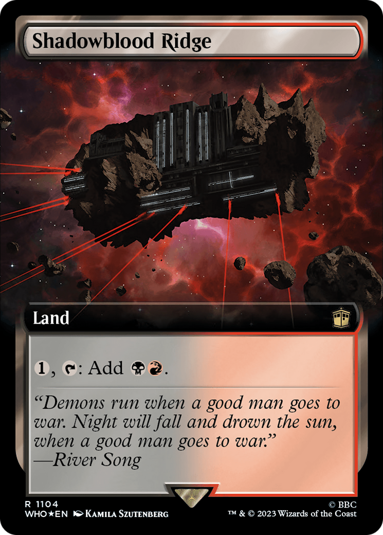 Shadowblood Ridge (Extended Art) (Surge Foil) [Doctor Who] - The Mythic Store | 24h Order Processing