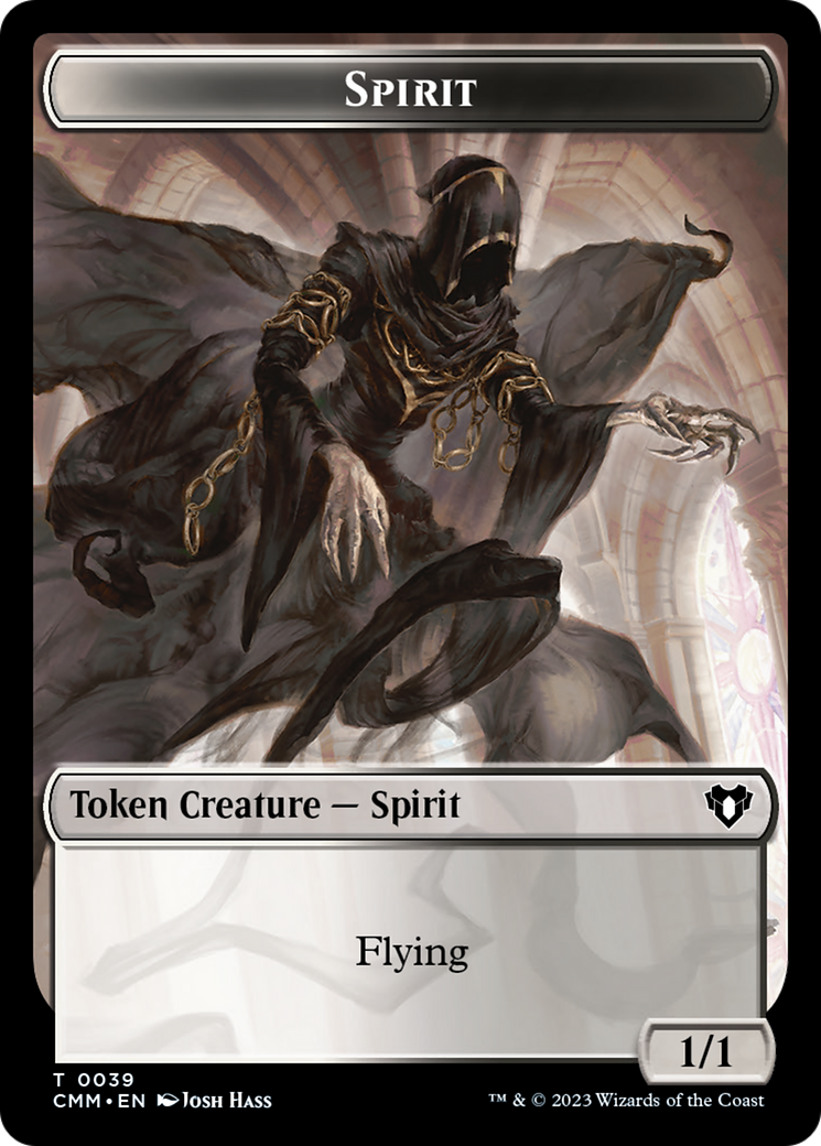 Spirit (0039) // Spider Double-Sided Token [Commander Masters Tokens] - The Mythic Store | 24h Order Processing
