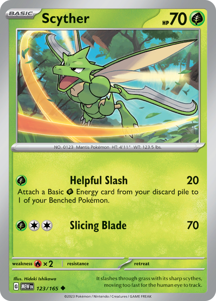Scyther (123/165) [Scarlet & Violet 151] - The Mythic Store | 24h Order Processing