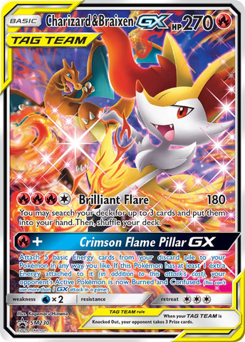 Charizard & Braixen GX (SM230) [Sun & Moon: Black Star Promos] - The Mythic Store | 24h Order Processing