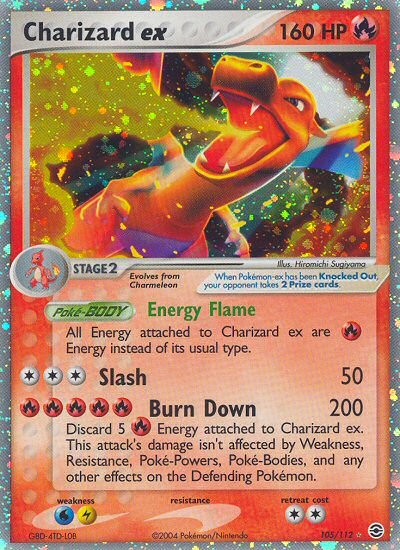 Charizard ex (105/112) [EX: FireRed & LeafGreen] - The Mythic Store | 24h Order Processing