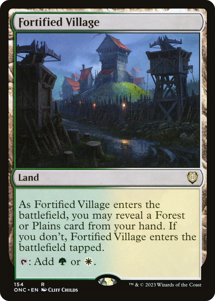 Fortified Village [Phyrexia: All Will Be One Commander] - The Mythic Store | 24h Order Processing