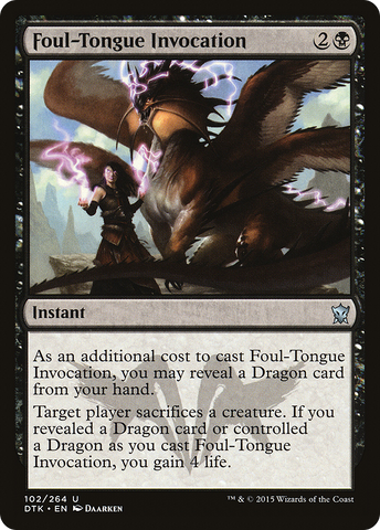 Foul-Tongue Invocation [Dragons of Tarkir] - The Mythic Store | 24h Order Processing