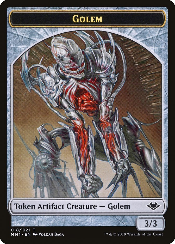 Zombie // Golem Double-Sided Token [Modern Horizons Tokens] - The Mythic Store | 24h Order Processing