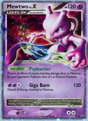 Mewtwo LV.X (DP28) [Diamond & Pearl: Black Star Promos] - The Mythic Store | 24h Order Processing