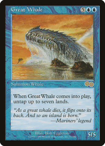 Great Whale [Urza's Saga] - The Mythic Store | 24h Order Processing