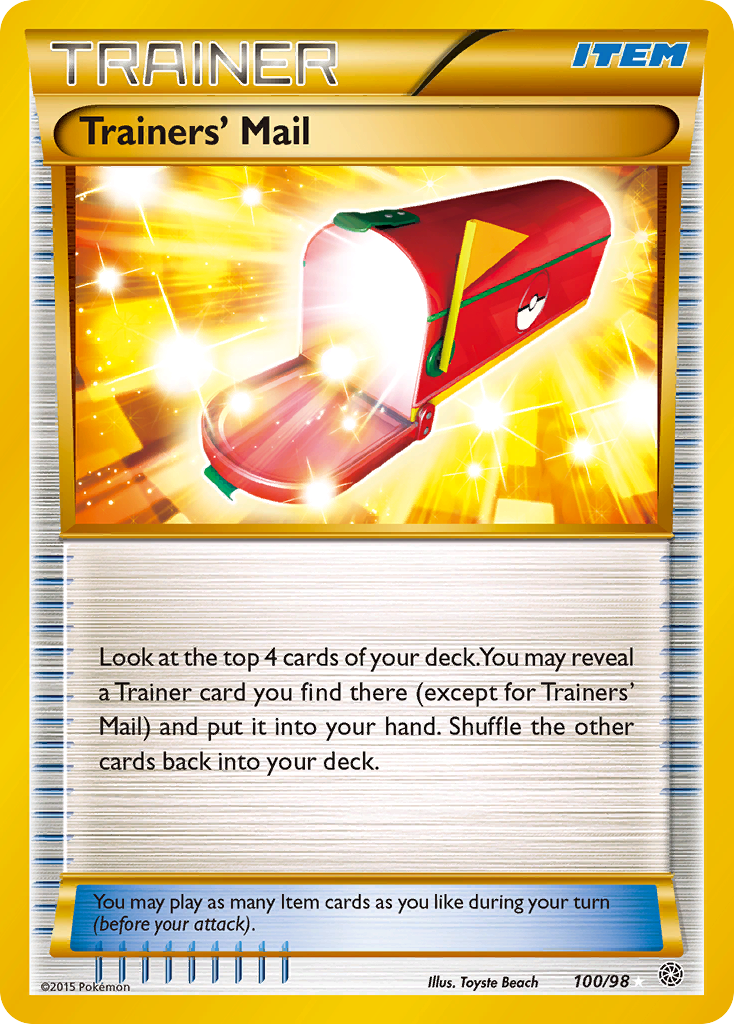 Trainers' Mail (100/98) [XY: Ancient Origins] - The Mythic Store | 24h Order Processing