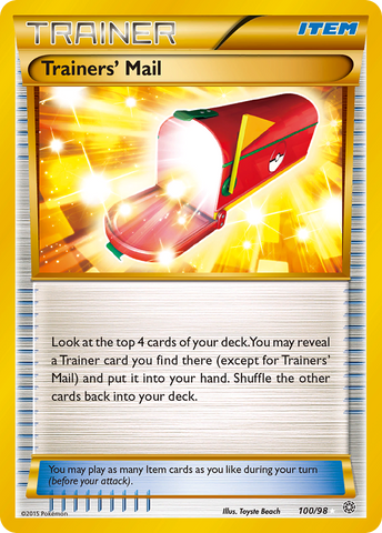 Trainers' Mail (100/98) [XY: Ancient Origins] - The Mythic Store | 24h Order Processing