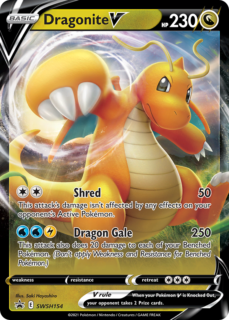 Dragonite V (SWSH154) (Jumbo Card) [Sword & Shield: Black Star Promos] - The Mythic Store | 24h Order Processing