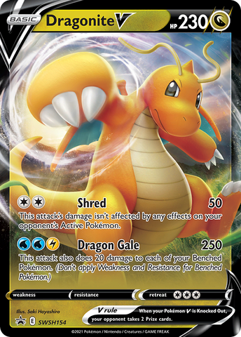 Dragonite V (SWSH154) (Jumbo Card) [Sword & Shield: Black Star Promos] - The Mythic Store | 24h Order Processing