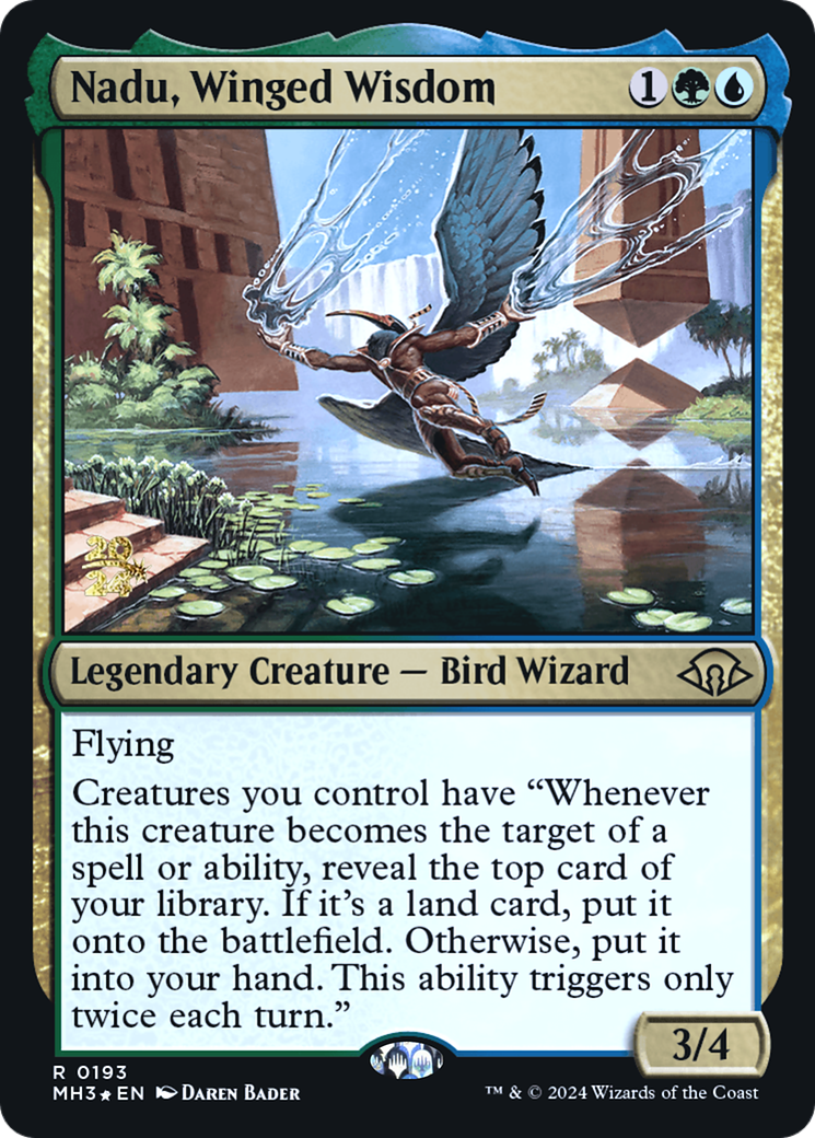 Nadu, Winged Wisdom [Modern Horizons 3 Prerelease Promos] - The Mythic Store | 24h Order Processing