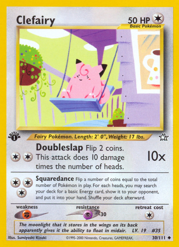 Clefairy (30/111) [Neo Genesis 1st Edition] - The Mythic Store | 24h Order Processing