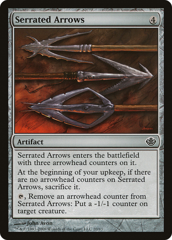 Serrated Arrows [Duel Decks: Garruk vs. Liliana] - The Mythic Store | 24h Order Processing