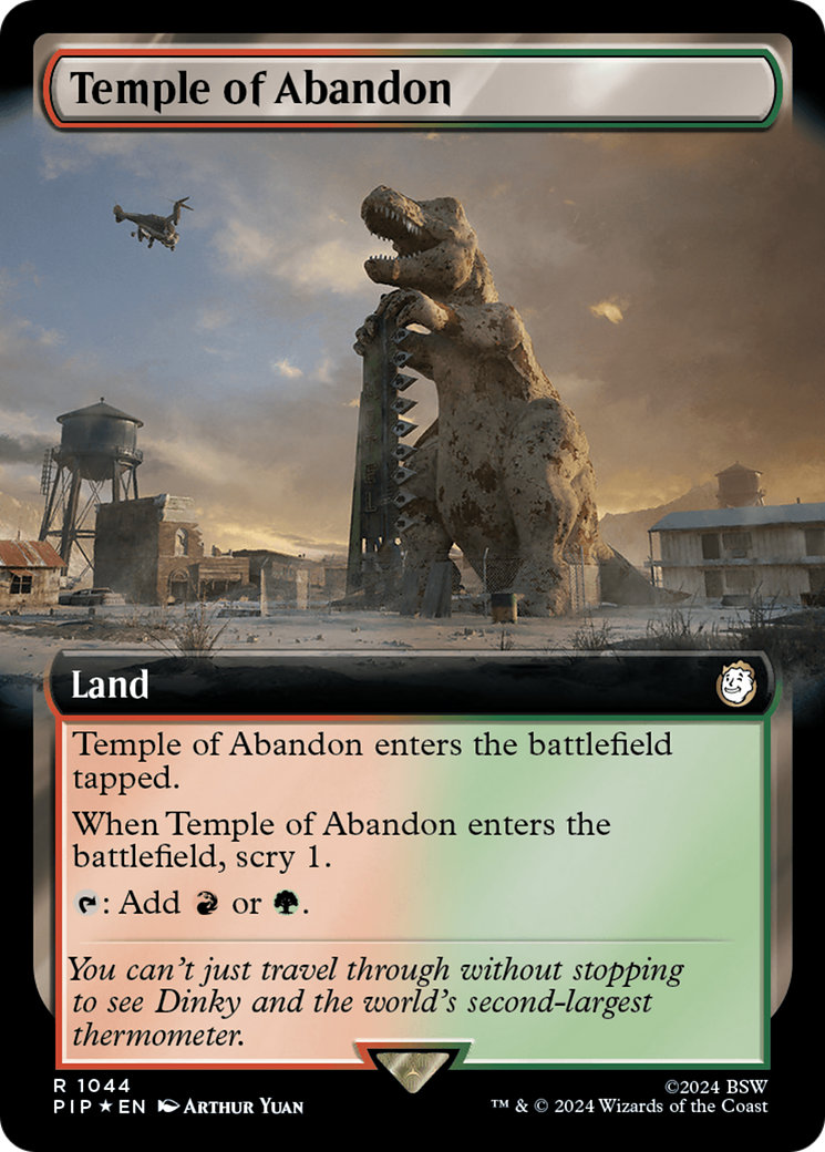 Temple of Abandon (Extended Art) (Surge Foil) [Fallout] - The Mythic Store | 24h Order Processing