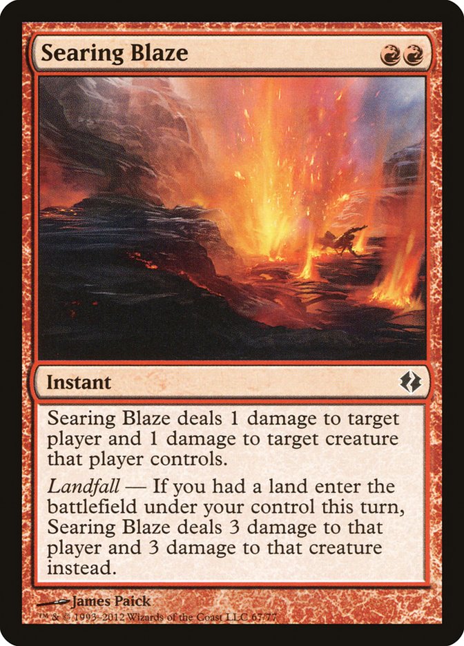 Searing Blaze [Duel Decks: Venser vs. Koth] - The Mythic Store | 24h Order Processing