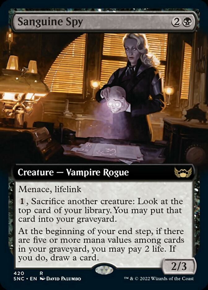 Sanguine Spy (Extended Art) [Streets of New Capenna] - The Mythic Store | 24h Order Processing