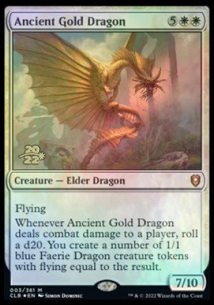 Ancient Gold Dragon [Commander Legends: Battle for Baldur's Gate Prerelease Promos] - The Mythic Store | 24h Order Processing