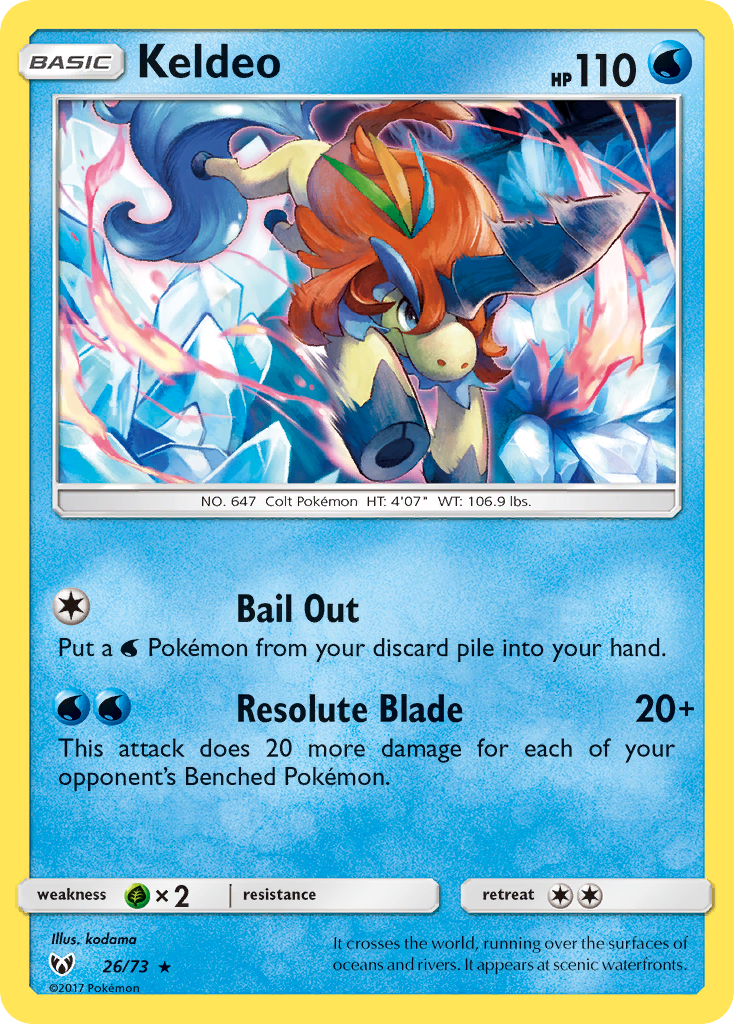 Keldeo (26/73) [Sun & Moon: Shining Legends] - The Mythic Store | 24h Order Processing