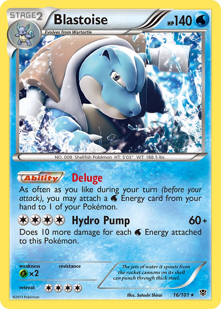 Blastoise (16/101) (Theme Deck Exclusive) [Black & White: Plasma Blast] - The Mythic Store | 24h Order Processing