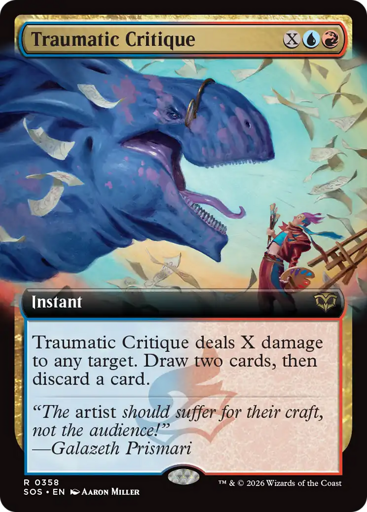 Traumatic Critique (Extended Art) [Secrets of Strixhaven] - The Mythic Store | 24h Order Processing