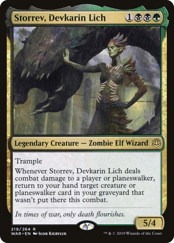 Storrev, Devkarin Lich (Promo Pack) [War of the Spark Promos] - The Mythic Store | 24h Order Processing