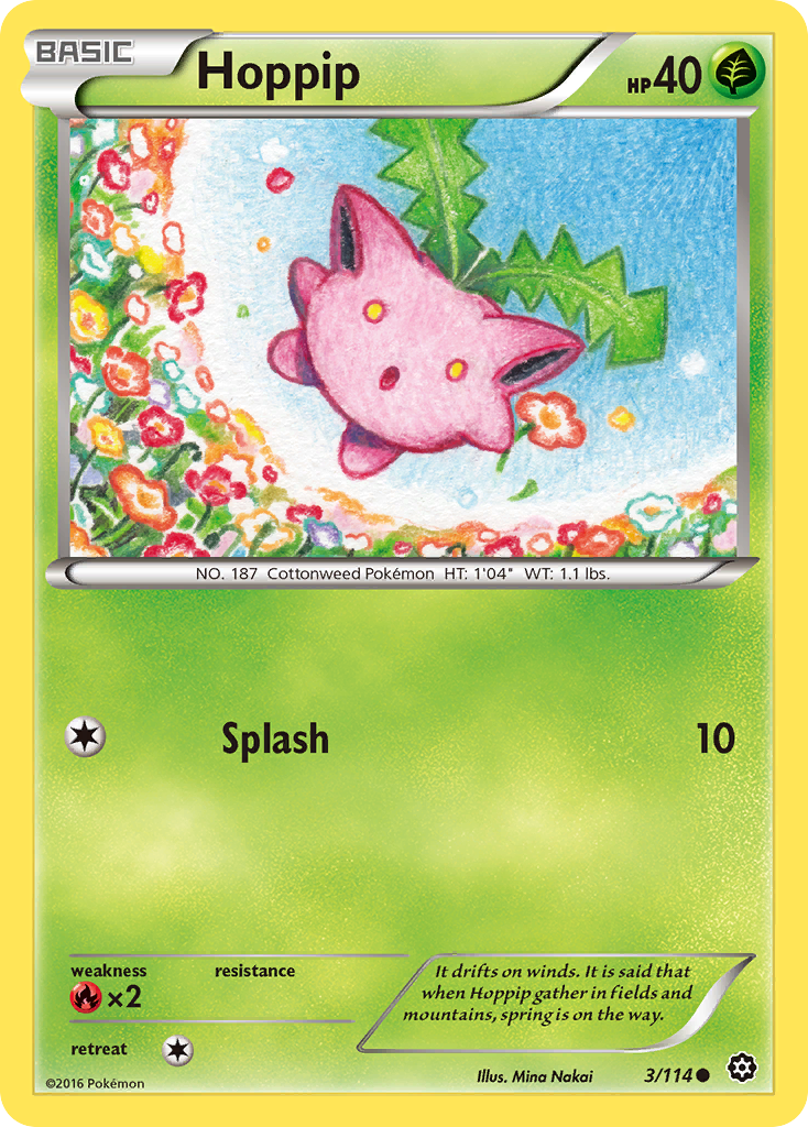 Hoppip (3/114) [XY: Steam Siege] - The Mythic Store | 24h Order Processing