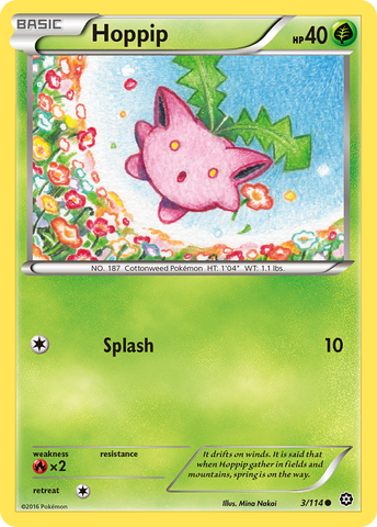 Hoppip (3/114) [XY: Steam Siege] - The Mythic Store | 24h Order Processing