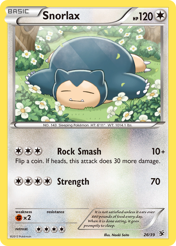 Snorlax (26/39) [XY: Kalos Starter Set] - The Mythic Store | 24h Order Processing
