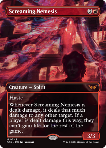 Screaming Nemesis (Borderless) [Duskmourn: House of Horror] - The Mythic Store | 24h Order Processing
